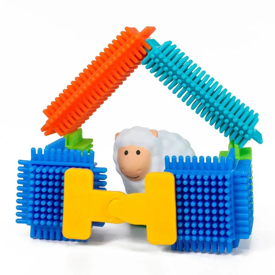 Coffret de 50 Bloko + 3 figurines 3D ferme - Bloko by Bloko
