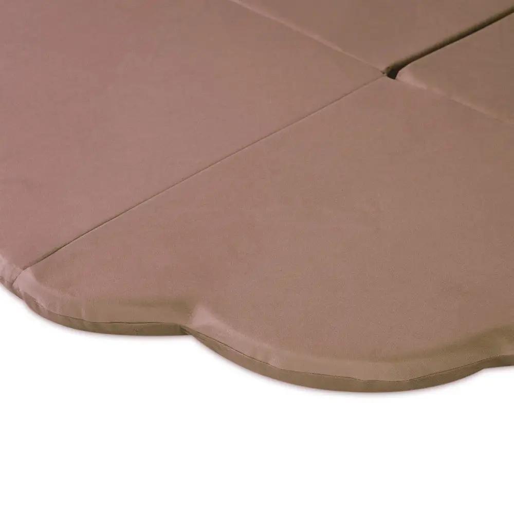 Tapis Fleur - 160x160x5 cm, velours or (beige), tapis de jeu - Plush Nest by Misioo