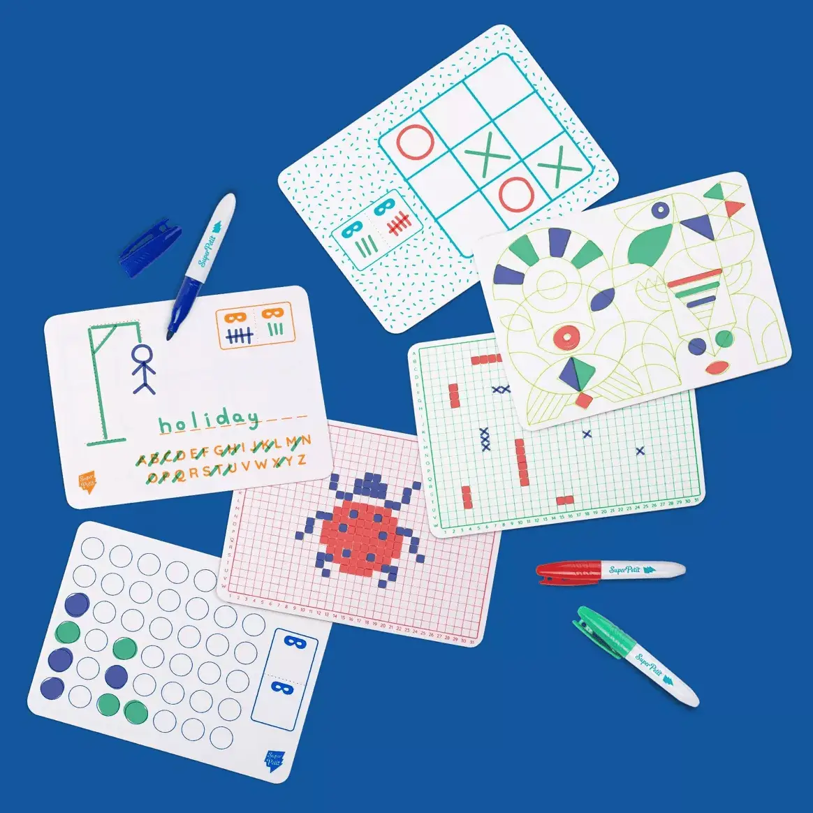Jeux de voyage: 6 jeux nomades effaçables pour s’amuser à l’infini ! - SuperPetit by SuperPetit