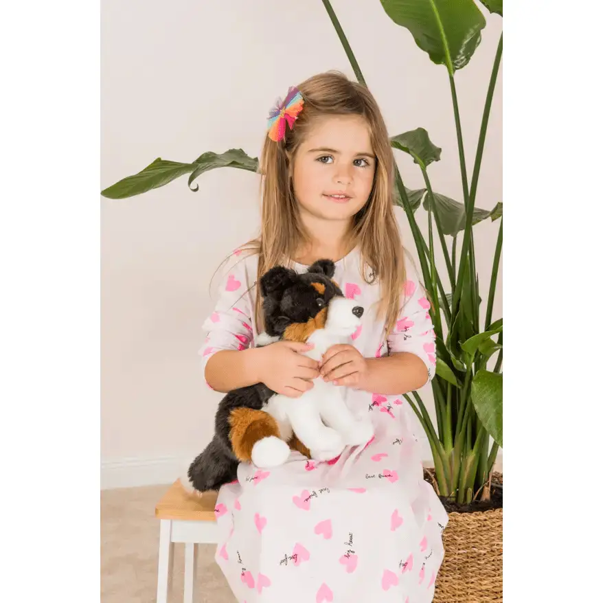 Border Collie tricolore assis 30 cm - peluche - peluche - Teddy Hermann by Teddy Hermann