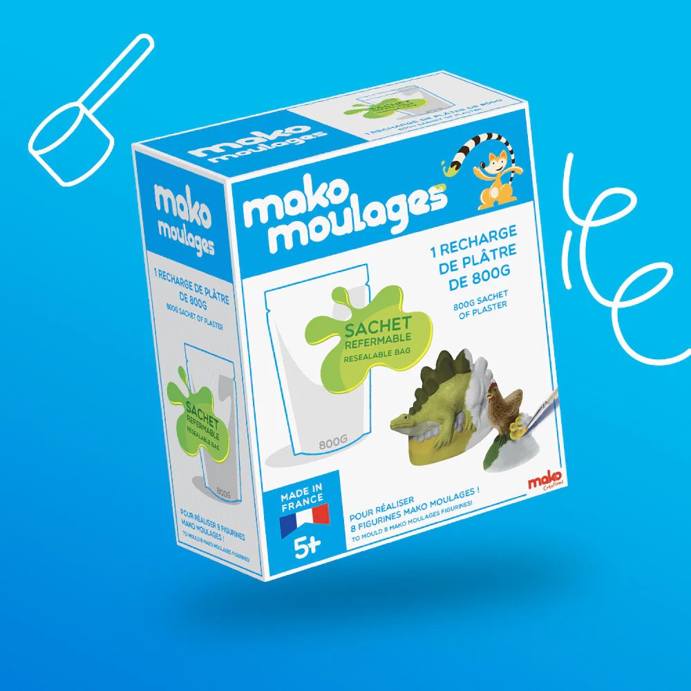 Mako Moulages - Recharge de Plâtre 800g - Mako Création - myplayground