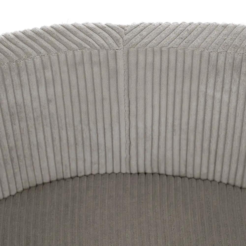 Piscine à balles - ronde 90x30 cm, beige velours côtelé (+ 200 boules perles, dorées, bleues ) – Plush Nest by Misioo