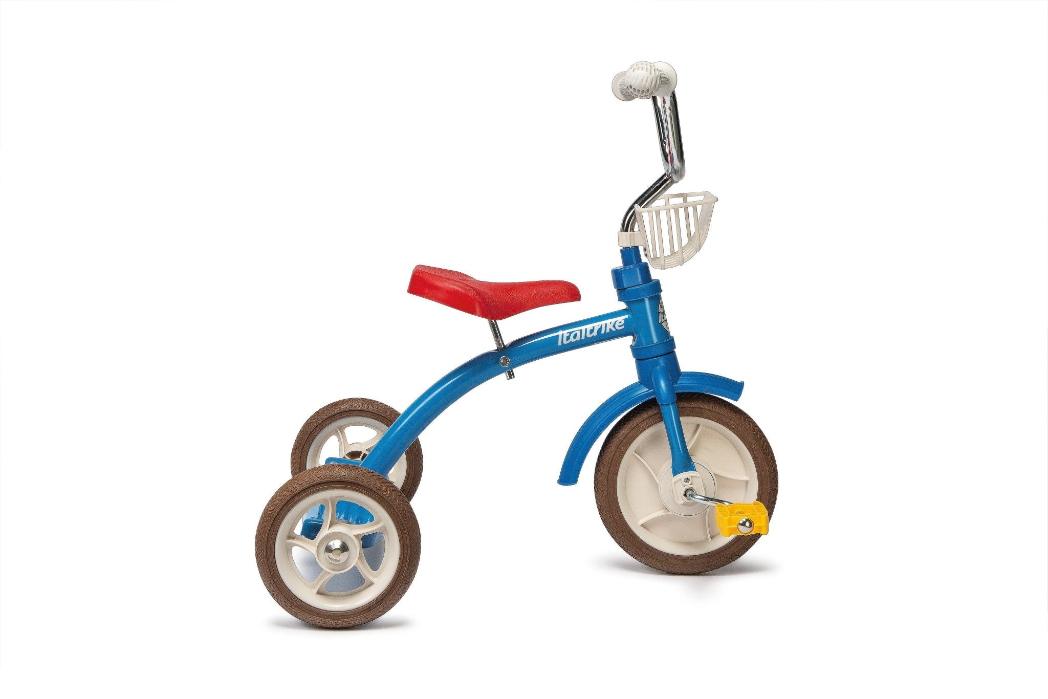 Tricycle Super Lucy Colorama Bleu Italtrike Pour Enfants 2 À 5 Ans Métal Robuste Guidon Chromé Roues En Gomme by Italtrike