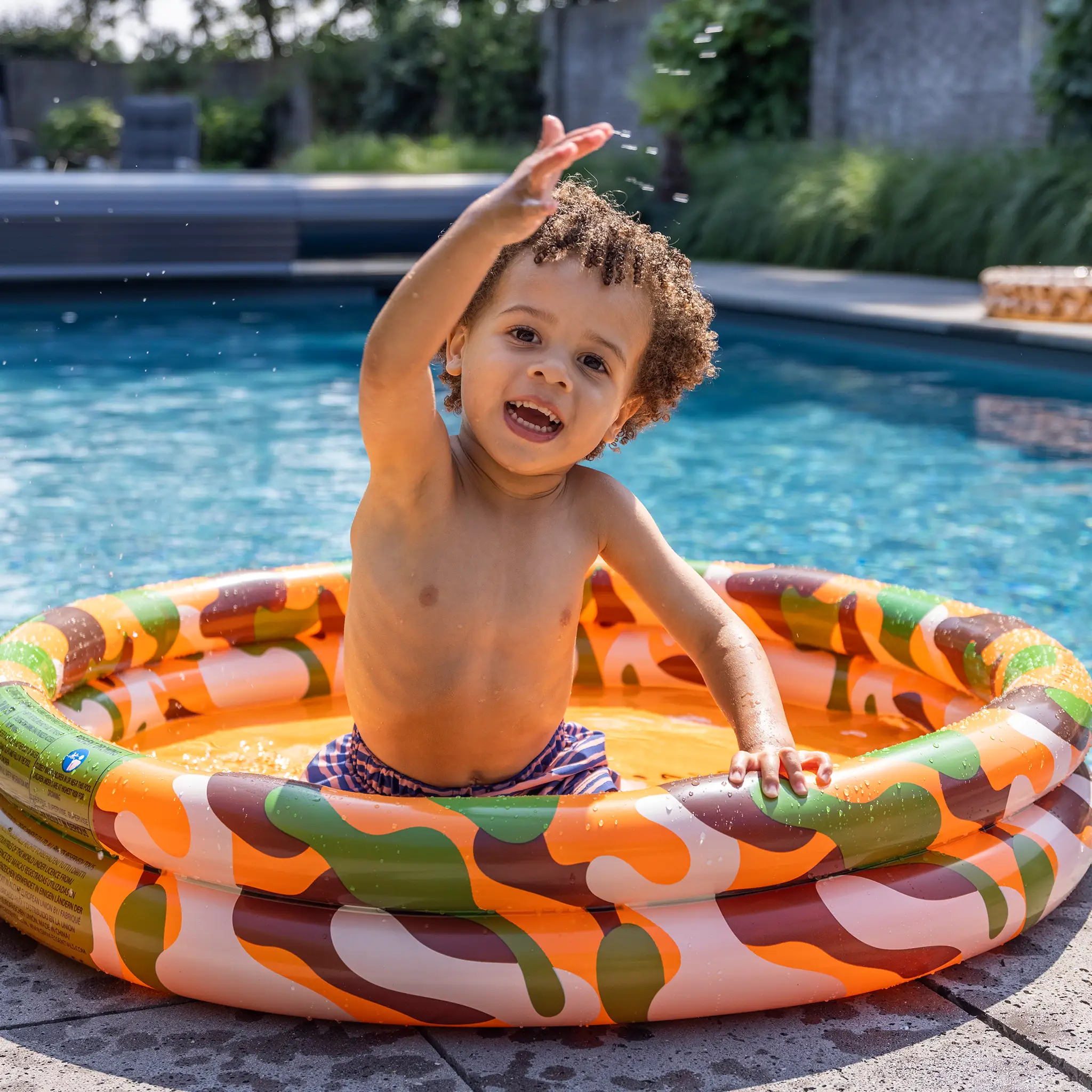 Piscine pour bébé - imprimé Camouflage, 100 cm - Swim Essentials by Swim Essentials