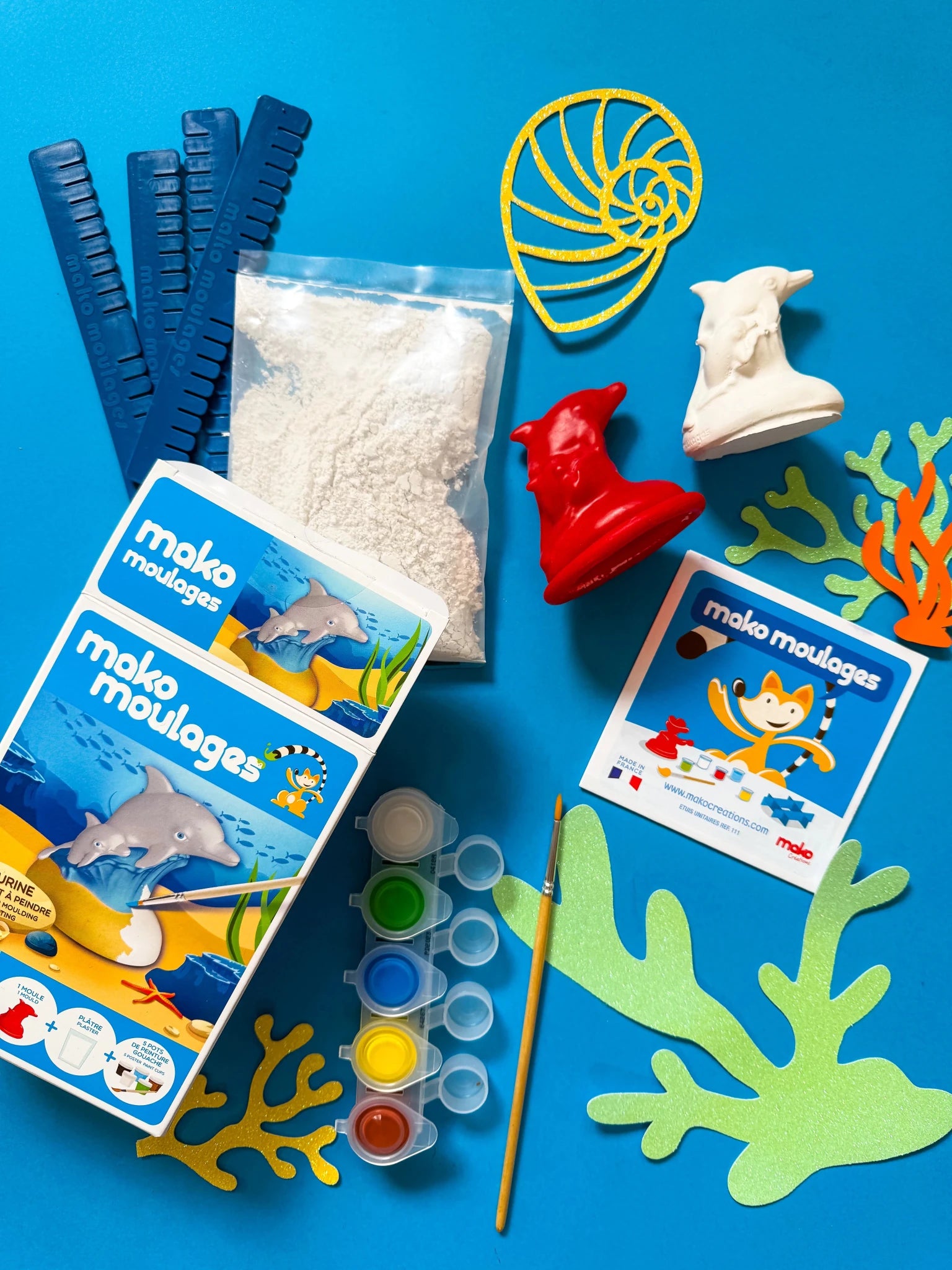 Mako Moulages - Le Dauphin et Son Bébé - Mako Créations - myplayground