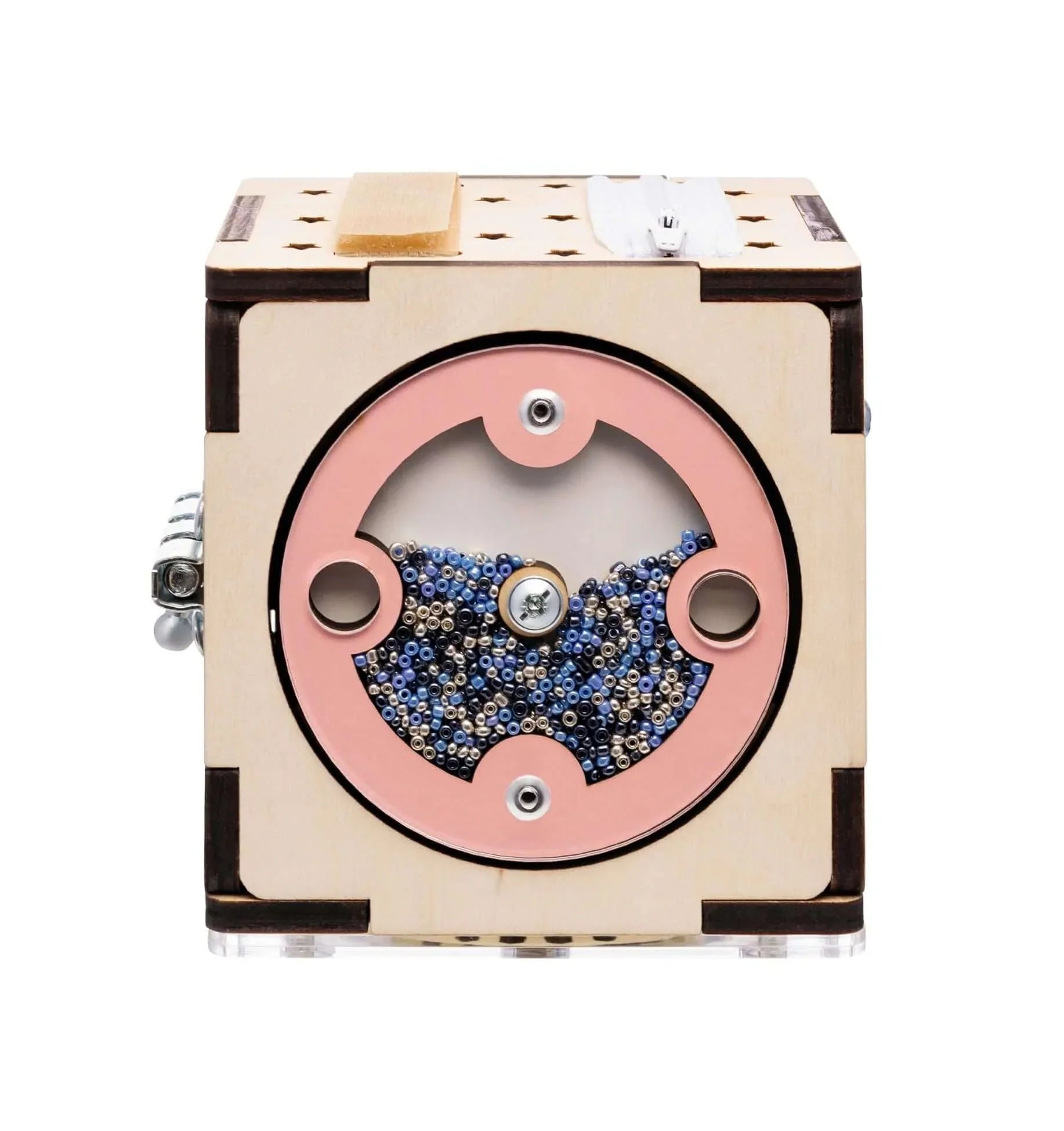 Ensemble Maisonnette et Cube Interactif - menthe, bois natura, 12 à 18 mois - BusyKids - myplayground