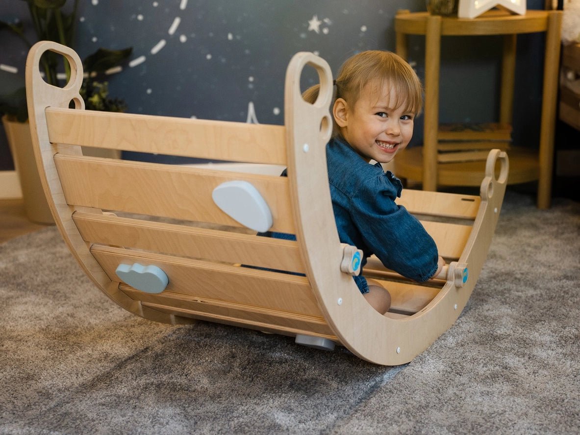 Arche d'Escalade + Rampe pour Alpiniste - Jeu de Motricité Enfant - Happymoon - myplayground