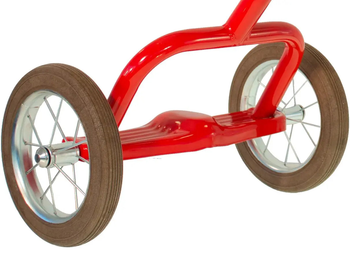 Spokes Tricycle Champion Rouge Pour Enfants 3 À 5 Ans Italtrike Robuste Et Évolutif Look Rétro Chic by Italtrike