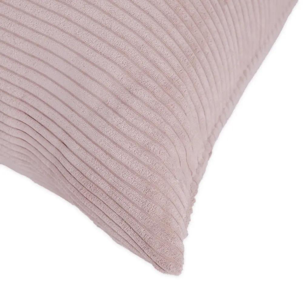 Pouf sac 120x80 cm- pouf en velours côtelé rose clair premium - Plush Nest by Misioo