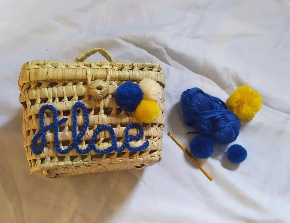 Coffre à Jouets Personnalisé - Boîte à Jouets à Pompons - Wholesale - Mikwi by Mikwi