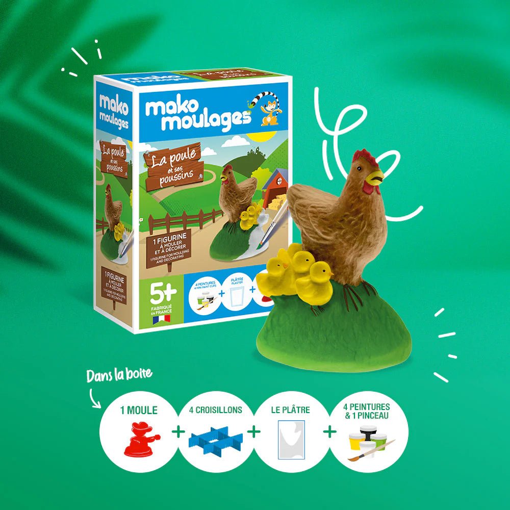 Mako Moulages - La Poule et ses Poussins - Mako Créations - myplayground