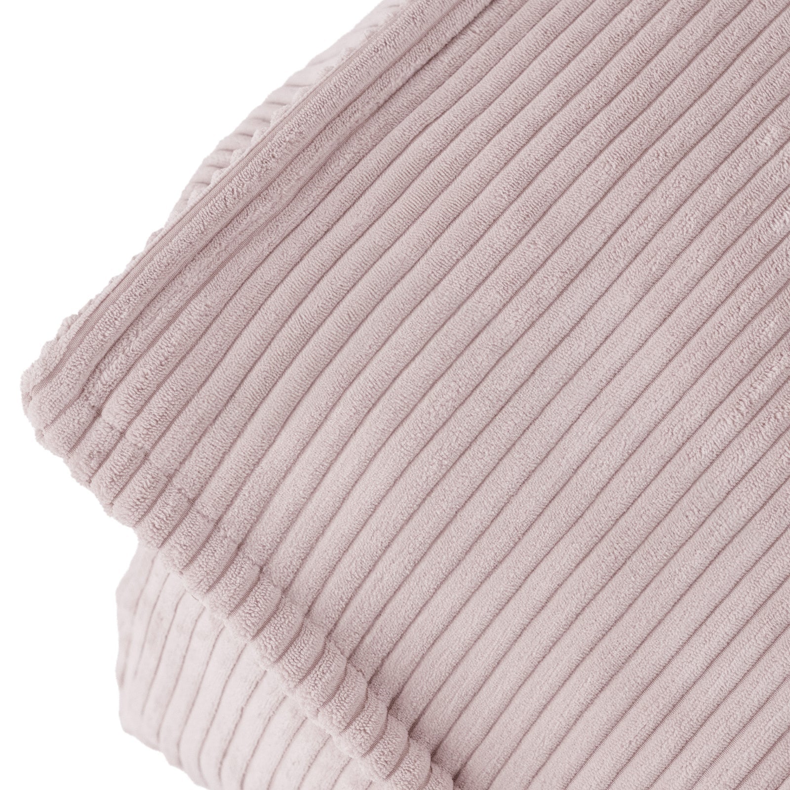 Fauteuil carré Puffy - 77x67x50, rose clair velours côtelé, pouf - Plush Nest - myplayground