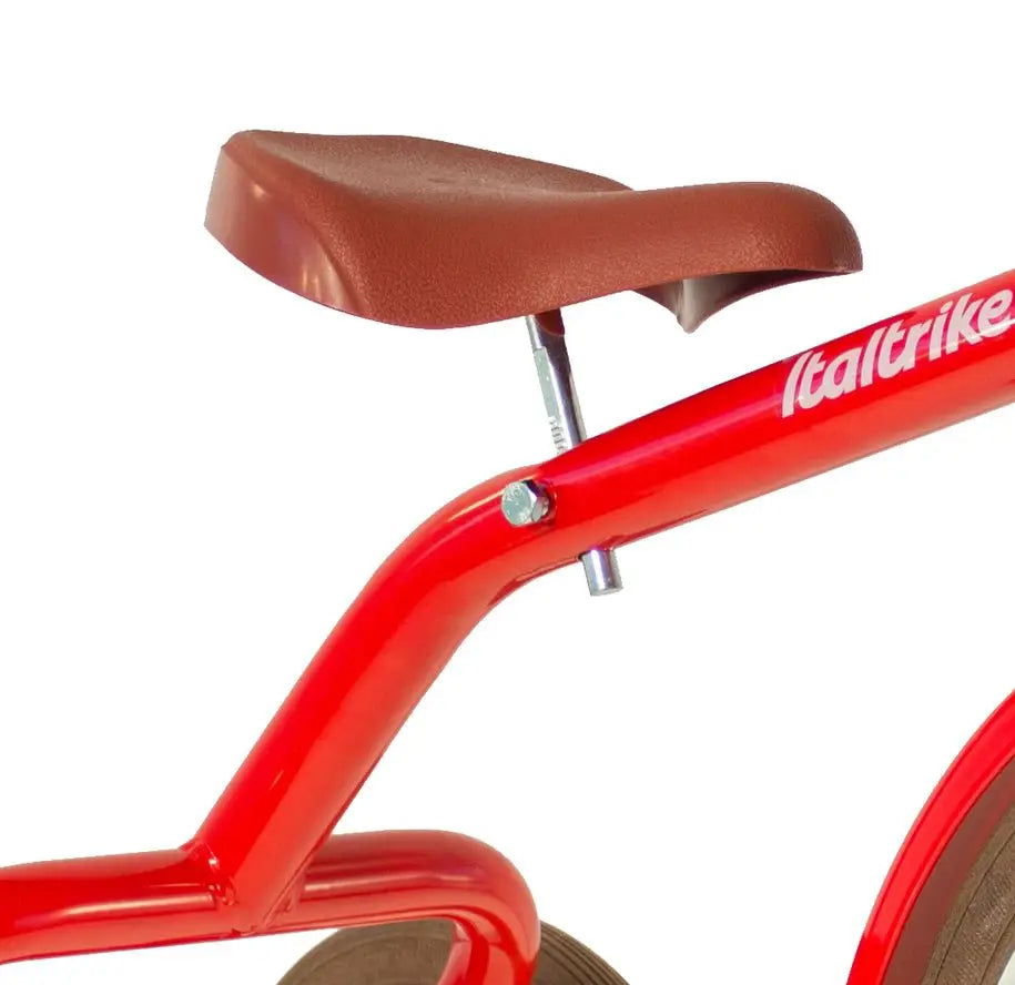 Spokes Tricycle Champion Rouge Pour Enfants 3 À 5 Ans Italtrike Robuste Et Évolutif Look Rétro Chic by Italtrike