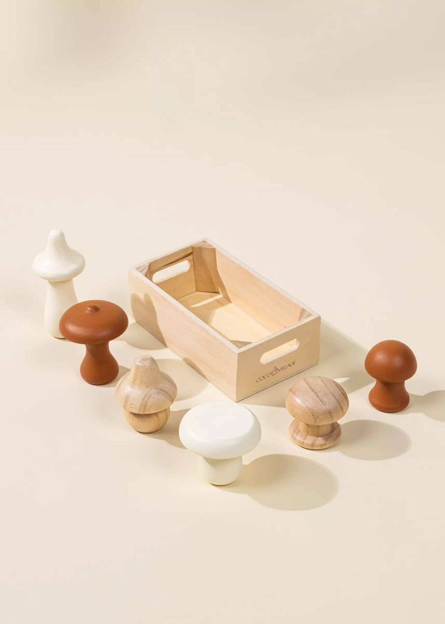 Set de jeu en bois avec champignons - Coco Village - myplayground