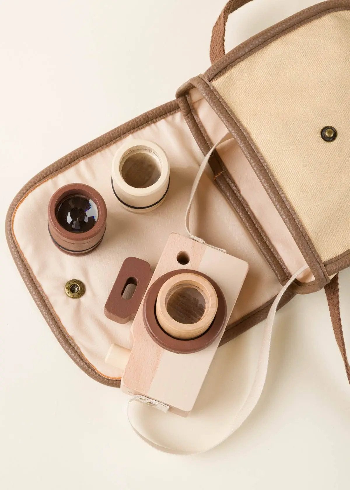 Appareil Photo en Bois avec Sac - Jouet Éducatif - Coco Village by Coco Village