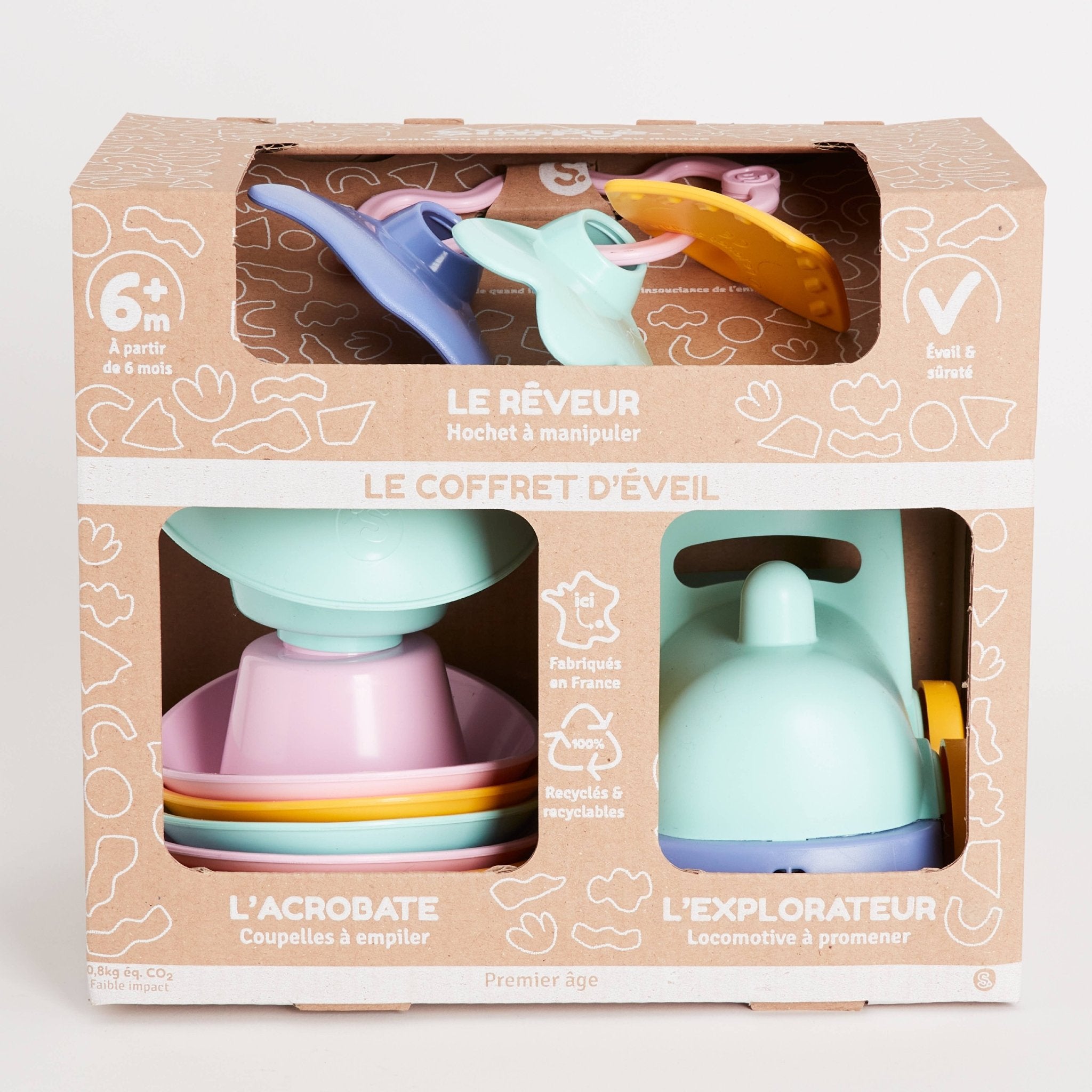 Coffret Eveil - Made in France - 6mois+ - Ecoresponsable - myplayground