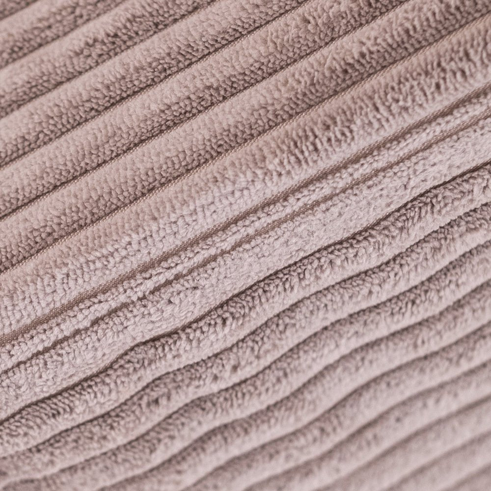 Chaise longue enfant inclinable 145x35x45 cm - velours côtelé beige premium, confortable – Plush Nest - myplayground