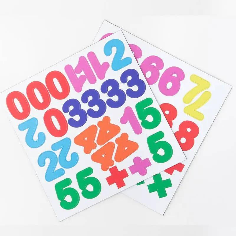 Chiffres magnétiques multicolores - lot de 100 magnets by Ferflex