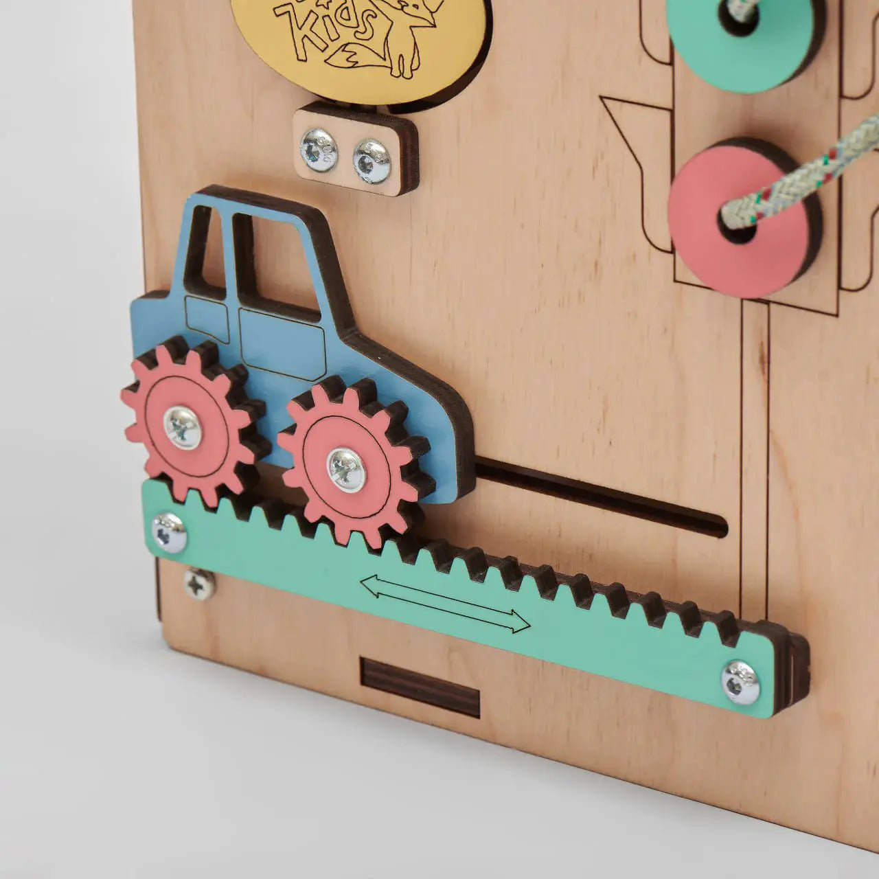 Busy Board Maisonnette Éducative - Bois Mini, 12 à 18 mois - BusyKids by BusyKids