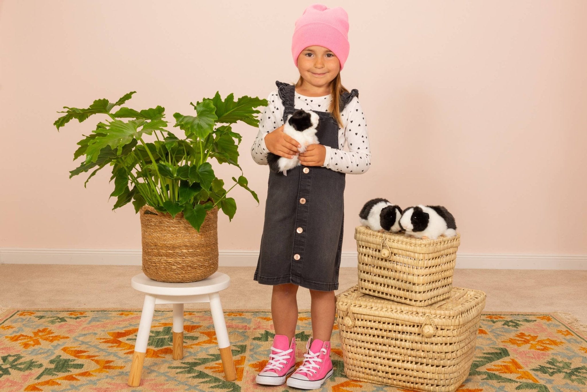 Cochon d'Inde noir/blanc 20 cm - peluche - peluche - myplayground