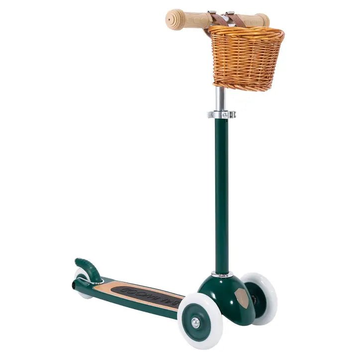 trottinette enfant - 2 à 5 ans - 3 roues - émeraude - jeu de motricité - banwood - myplayground