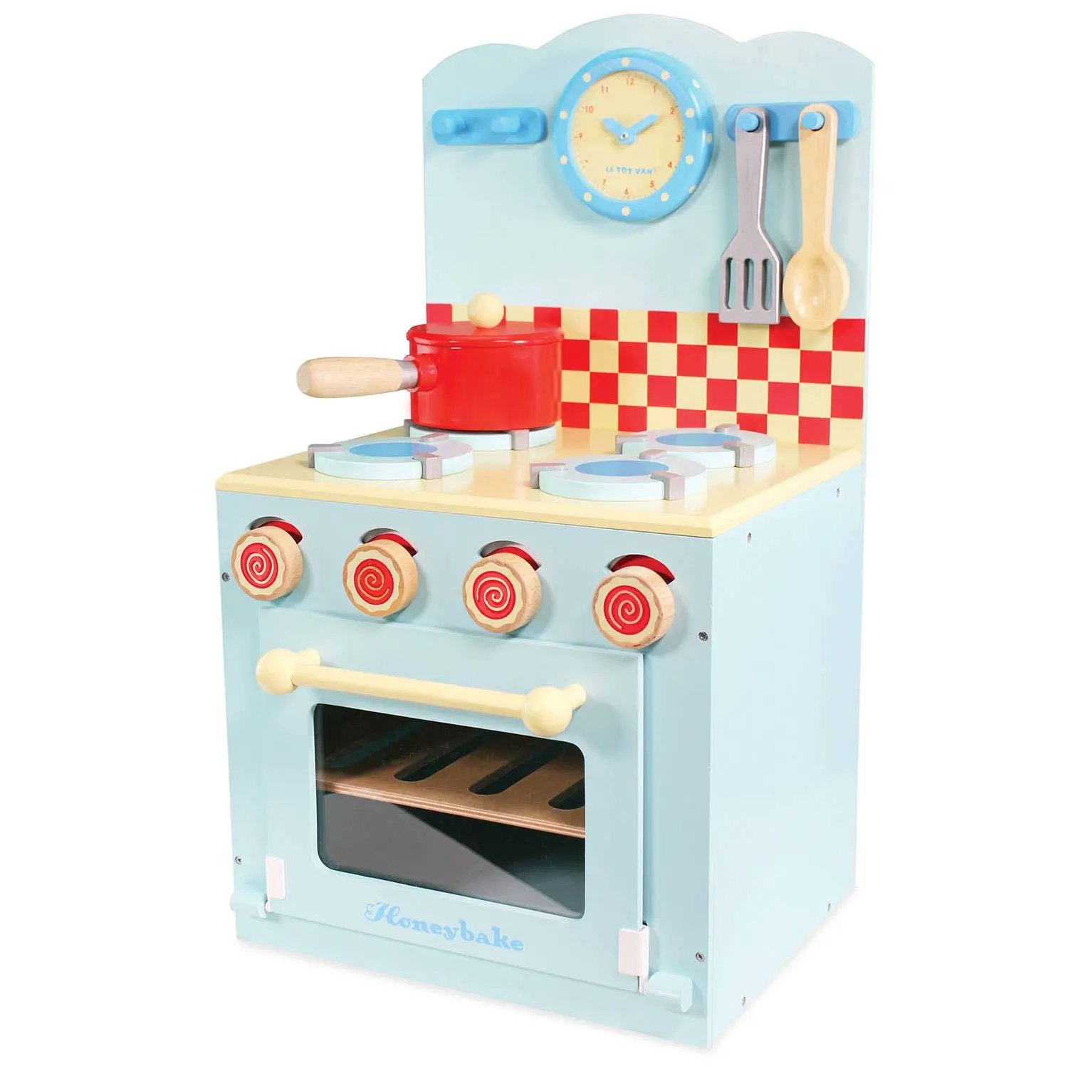 Four et plaque de cuisson bleus - Jeu Montessori enfant by Le Toy Van