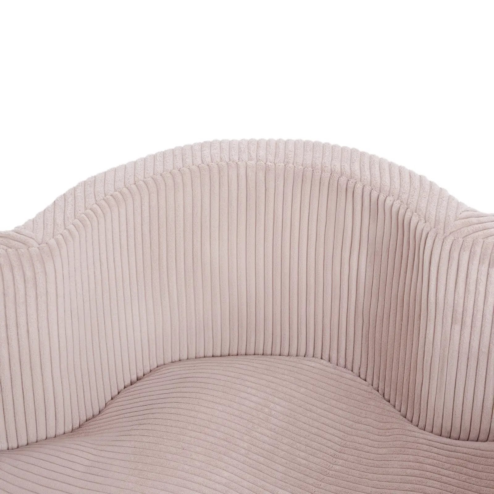 Piscine à balles avec tapis, 95x30, rose clair, velours côtelé premium, Floral Fun Zone (+ 200 boules perle, perle rose clair, or) -Plush nest - Misioo by Misioo