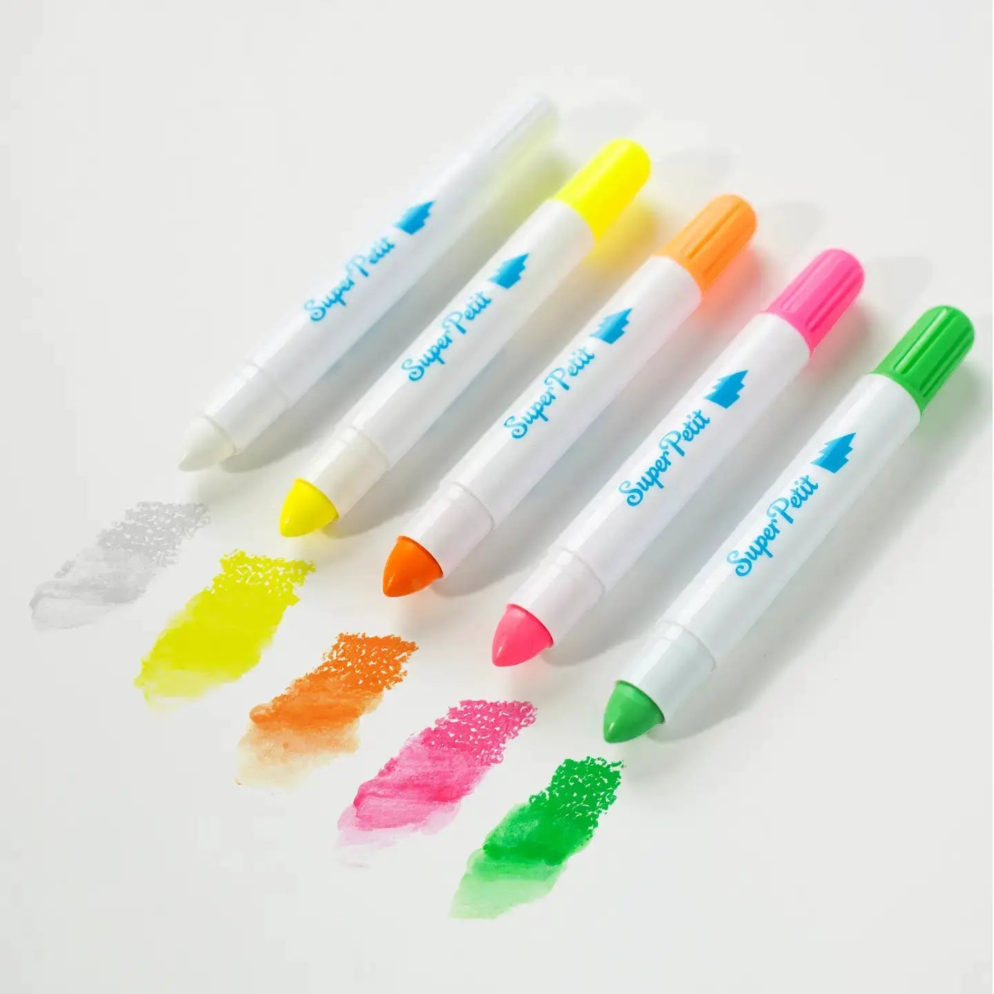 Boite 5 crayons de cire - Baignoire, vitres, miroir - SuperPetit by SuperPetit