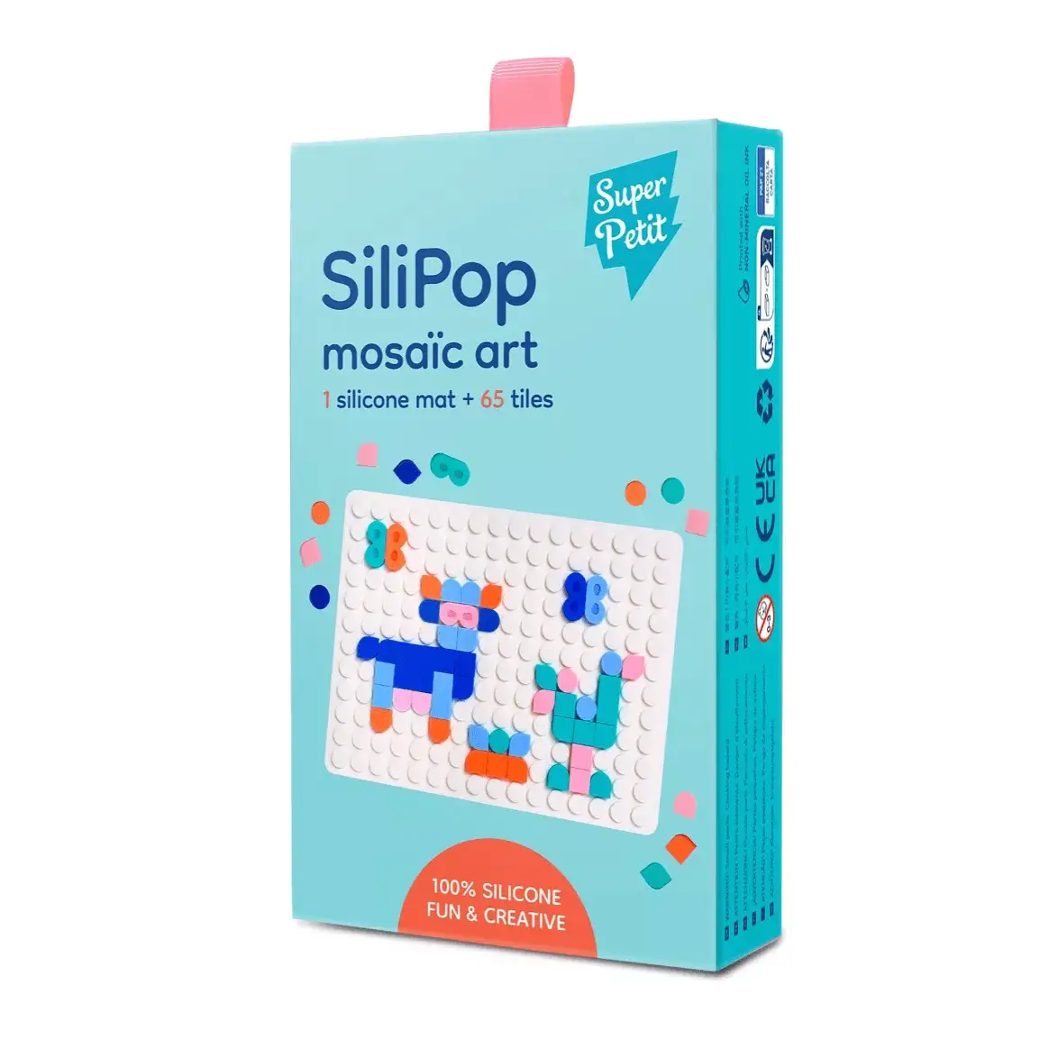 Silipop mosaïques à clipper - mosaic art - créations colorées à l'infini blanc - SuperPetit by SuperPetit