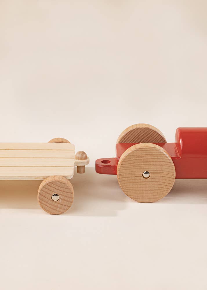 Tracteur agricole en bois - Coco Village by Coco Village