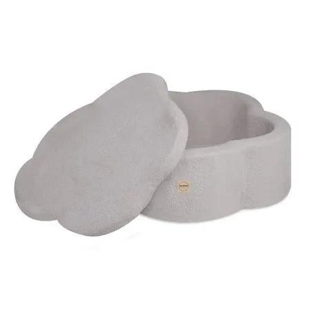 Piscine à balles, 95x30cm, agneau gris, motricité - Plush Nest - Misioo by Misioo