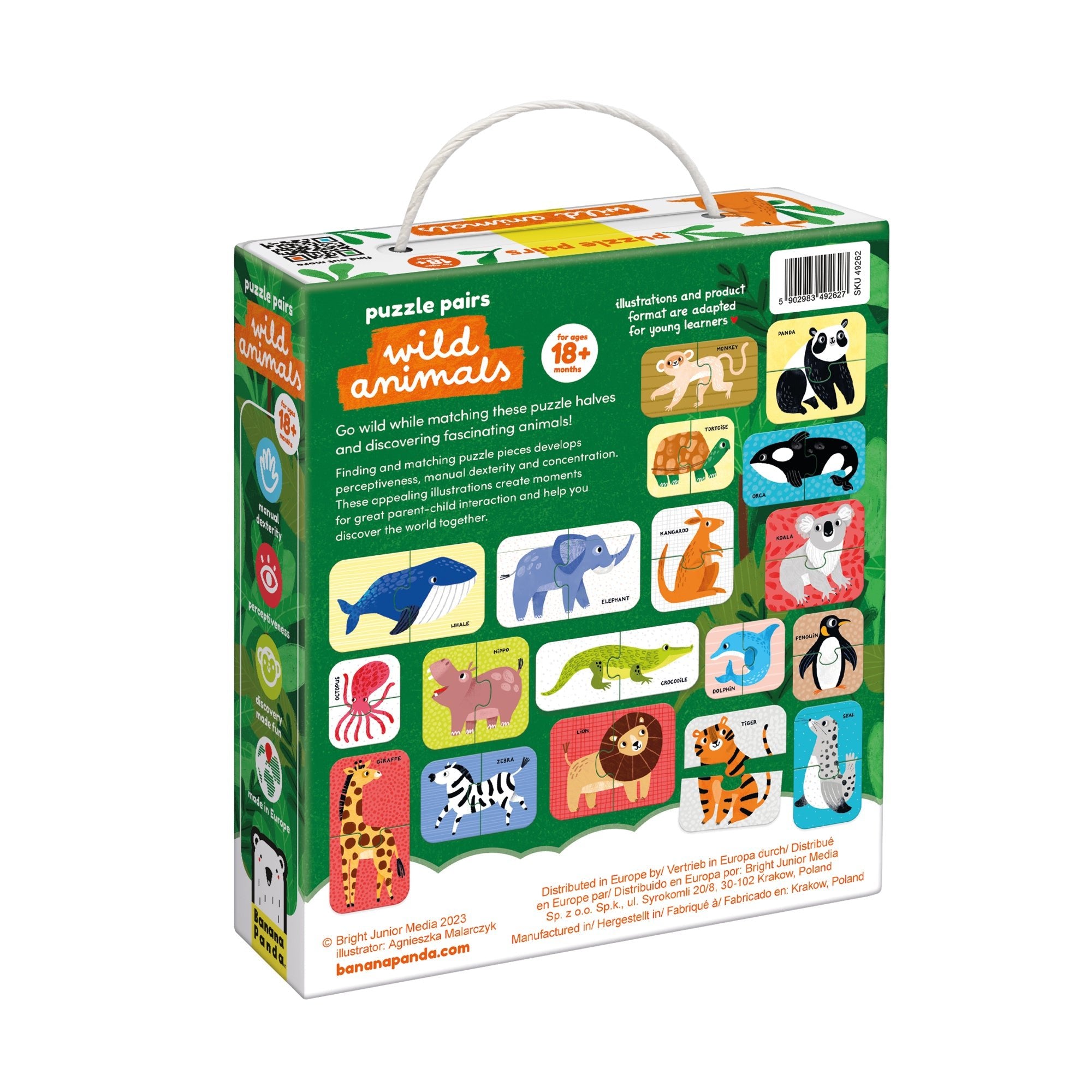 Puzzle Paires Animaux Sauvages - Banana Panda - myplayground