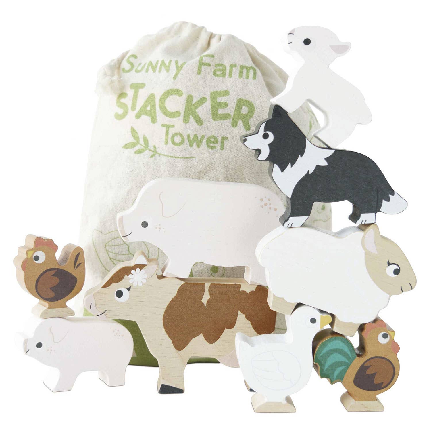Jeu d'empilage d'animaux de ferme/Sunny Farm Stacker - Jeu Montessori enfant - myplayground