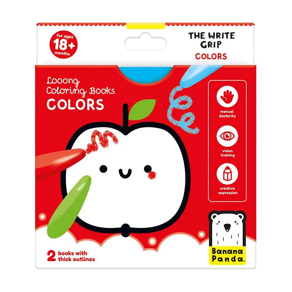 Livres de Coloriage Looong The Write Grip - Couleurs - Banana Panda by Banana Panda