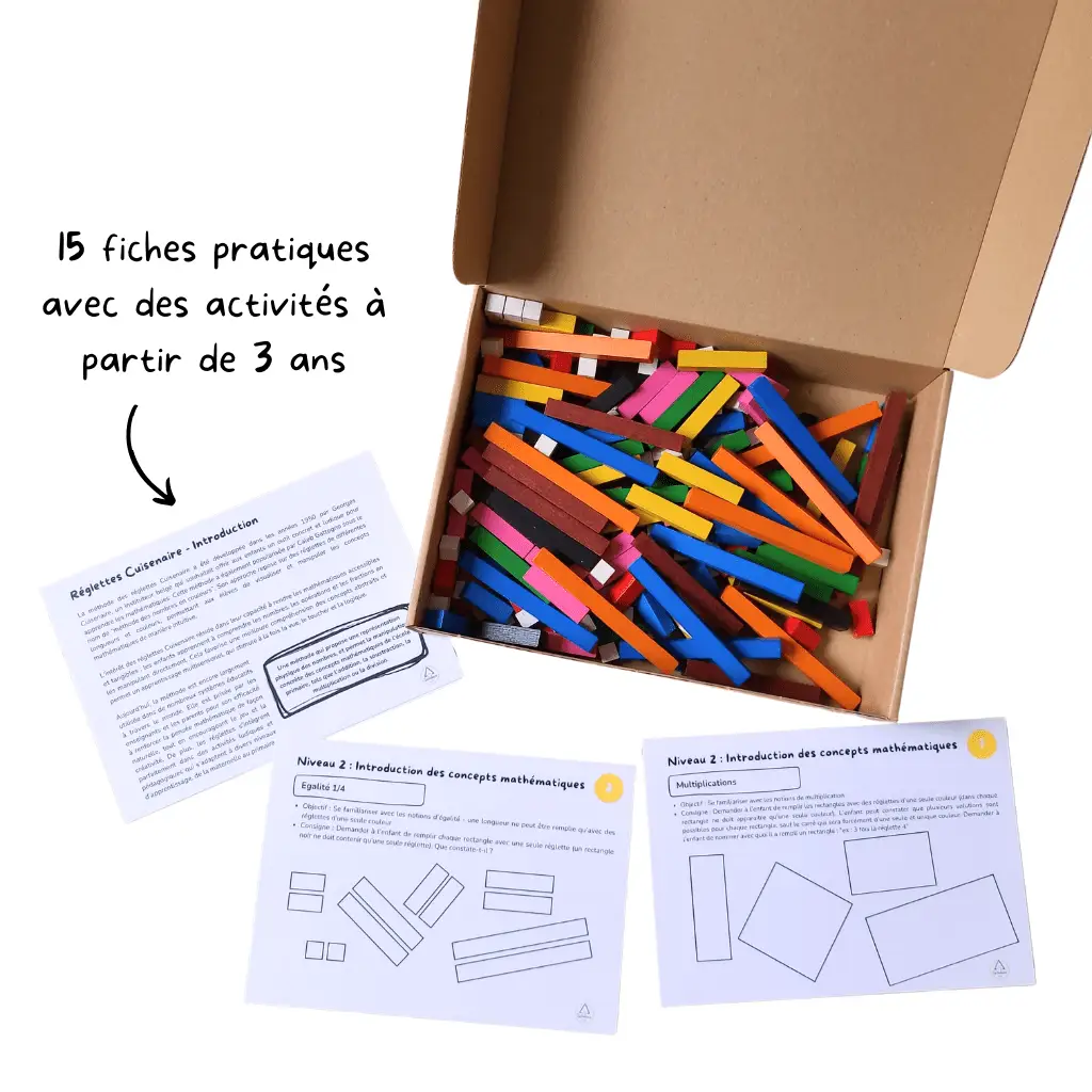 250 Réglettes Cuisenaire – Les nombres en couleur by SARBAKANE