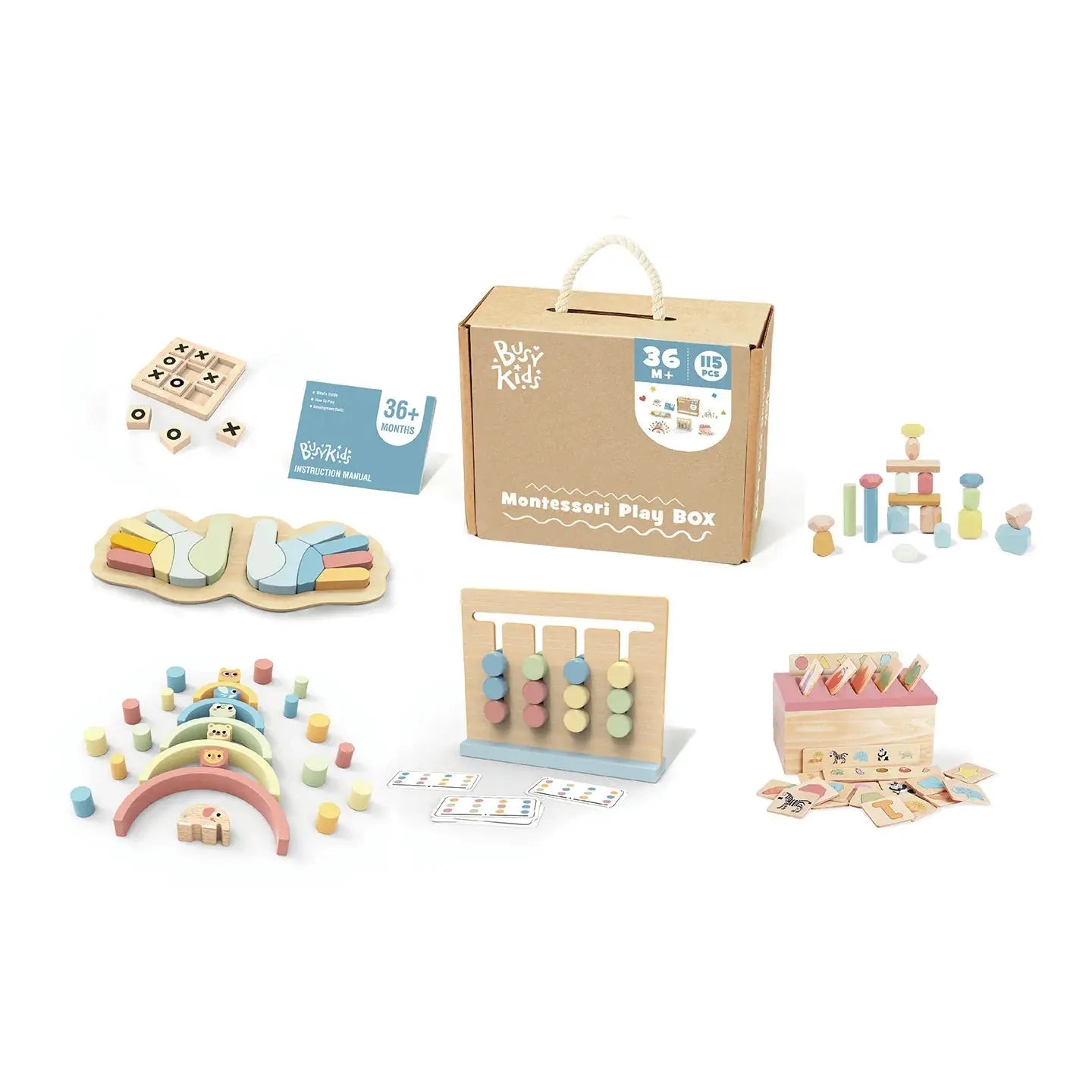 Coffret de Jeu Montessori pour les enfants - 36 mois et + - BusyKids by BusyKids
