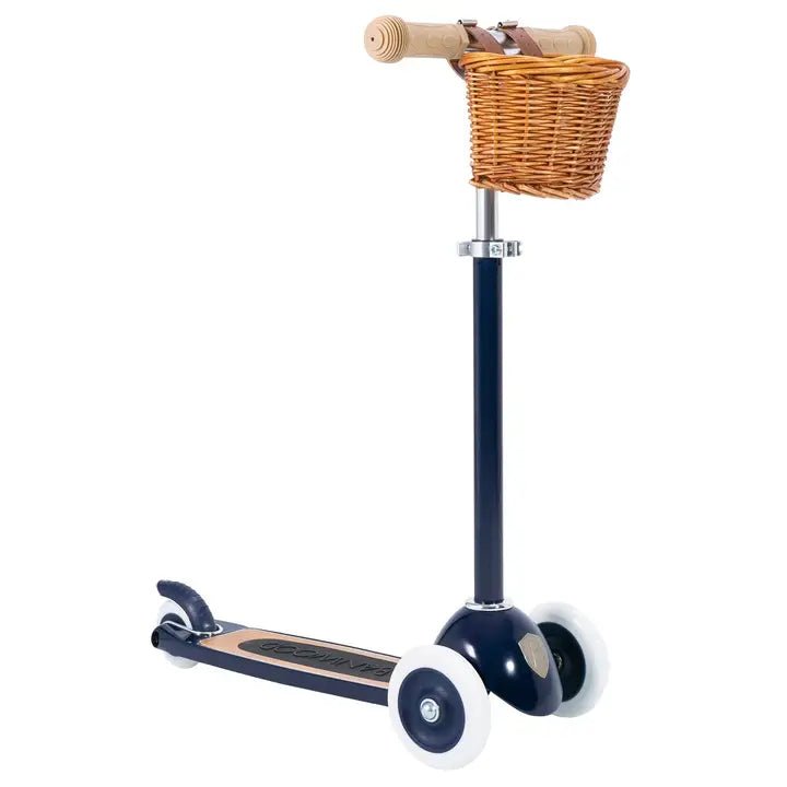 trottinette enfant - 2 à 5 ans - 3 roues - bleu marine - jeu de motricité - banwood - myplayground