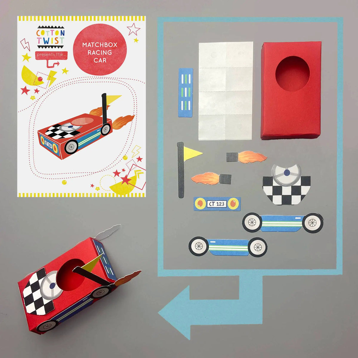 Créez votre propre voiture de course Matchbox by Cotton Twist