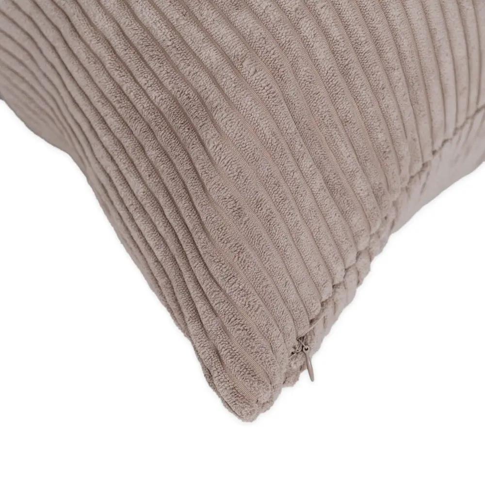 Pouf sac 120x80 cm- pouf en velours côtelé beige premium - Plush Nest by Misioo