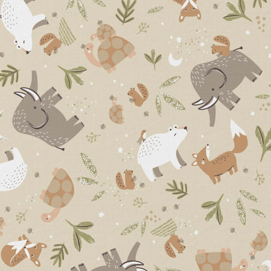 1001 Cabanes – Pack Grizzly – 155 pièces avec toiles en tissu by SARBAKANE