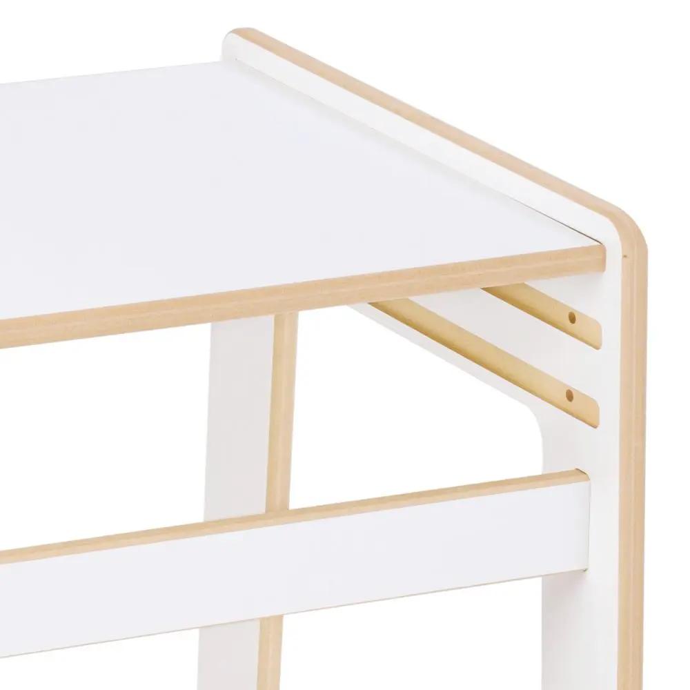 Chaise bébé avec table assortie - bois blanc, ensemble table et chaise enfant - Plush Nest by Misioo