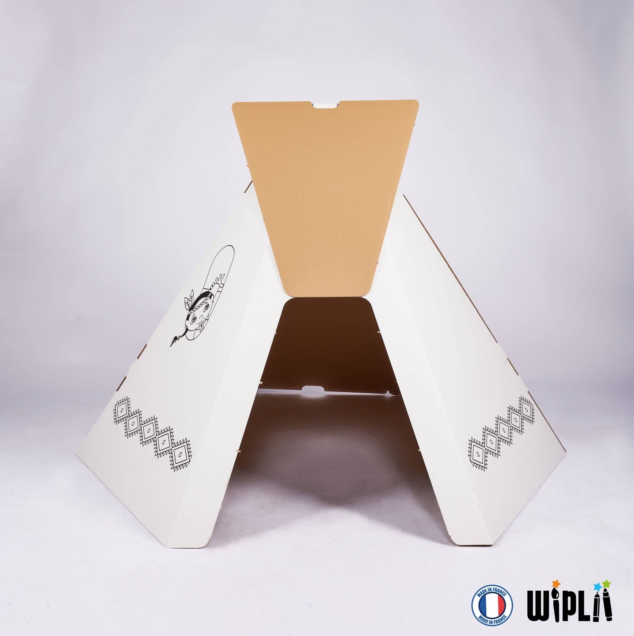 Kit de construction créatif pour enfant : L'incroyable tente tipi en carton - myplayground