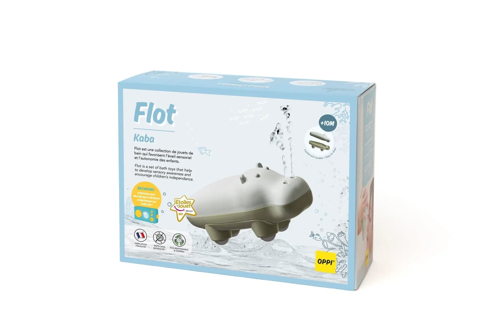 Flot® Kaba - Jouet de bain pour enfant sans moisissure by OPPI