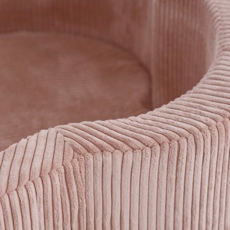 Piscine à balles - 95x30, rose, velours côtelé premium, Floral Fun Zone -Plush Nest -Misioo by Misioo