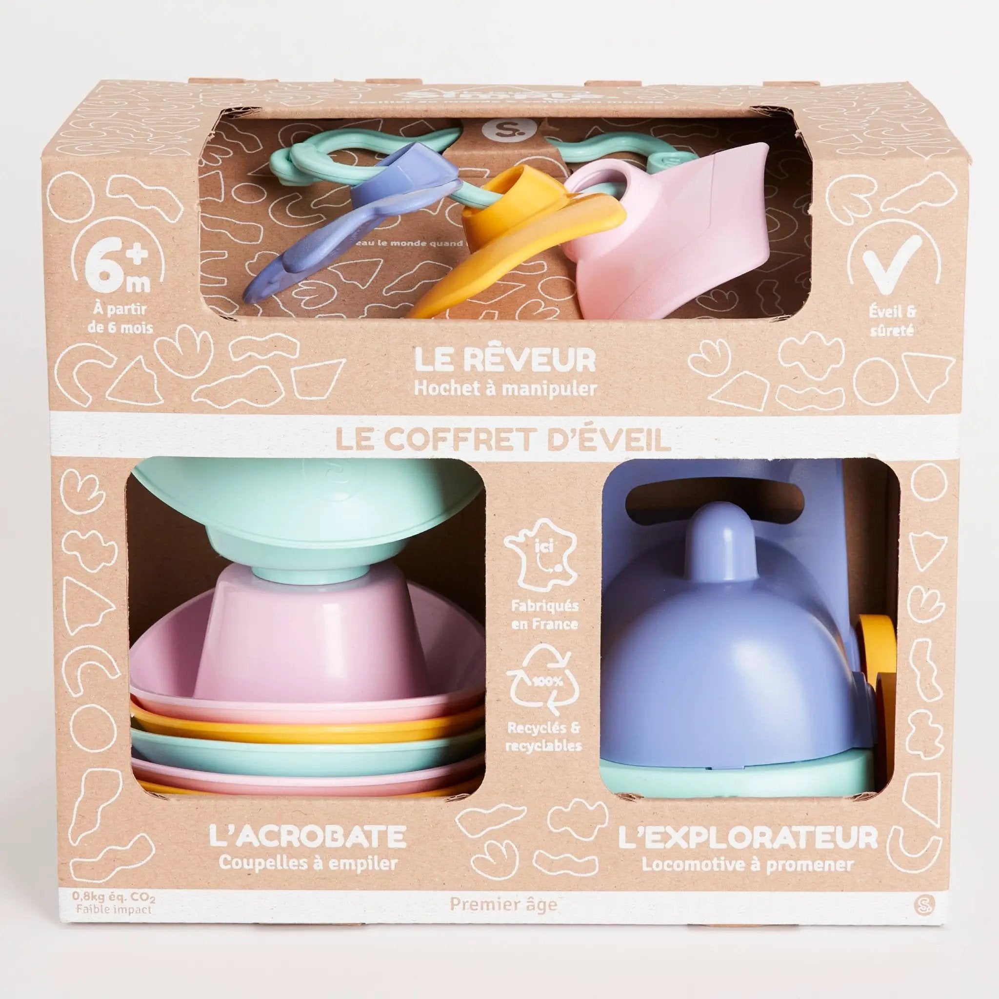 Coffret Eveil - Made in France - 6mois+ - Ecoresponsable by Le Jouet Simple