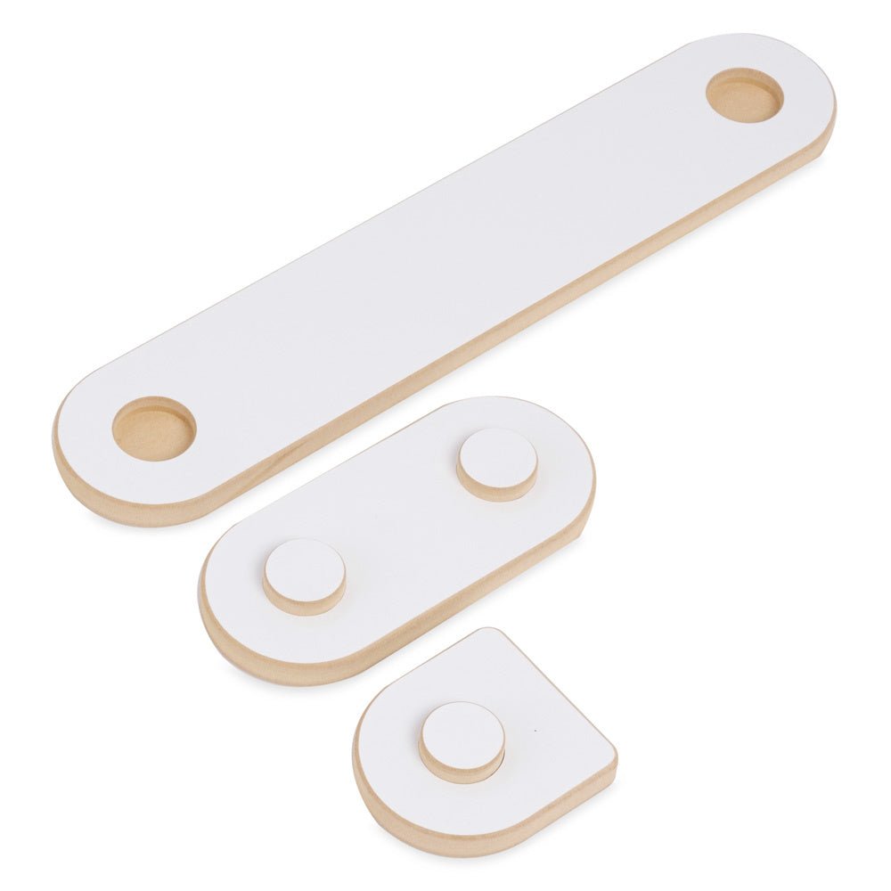 Parcours d’équilibre pour enfants - Bois blanc, jouet montessori, équilibre enfant - Plush nest - myplayground