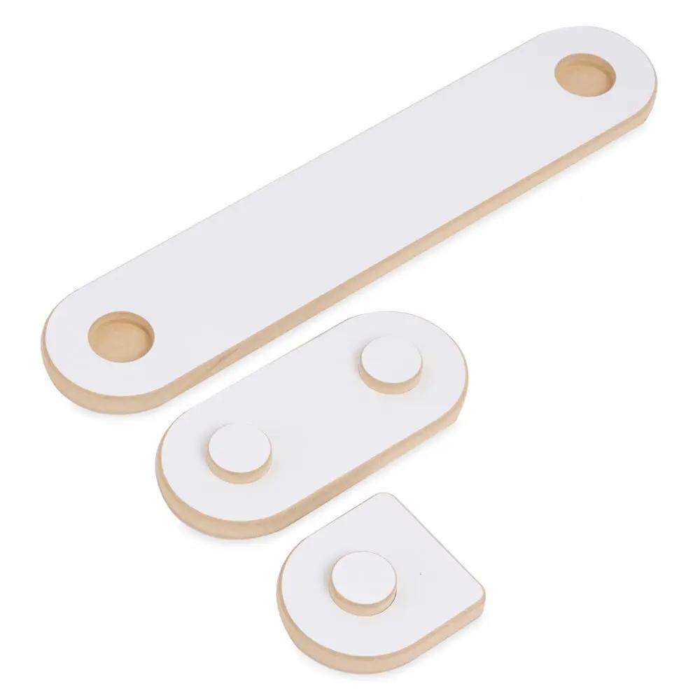 Parcours d’équilibre pour enfants - Bois blanc, jouet montessori, équilibre enfant - Plush nest by Misioo