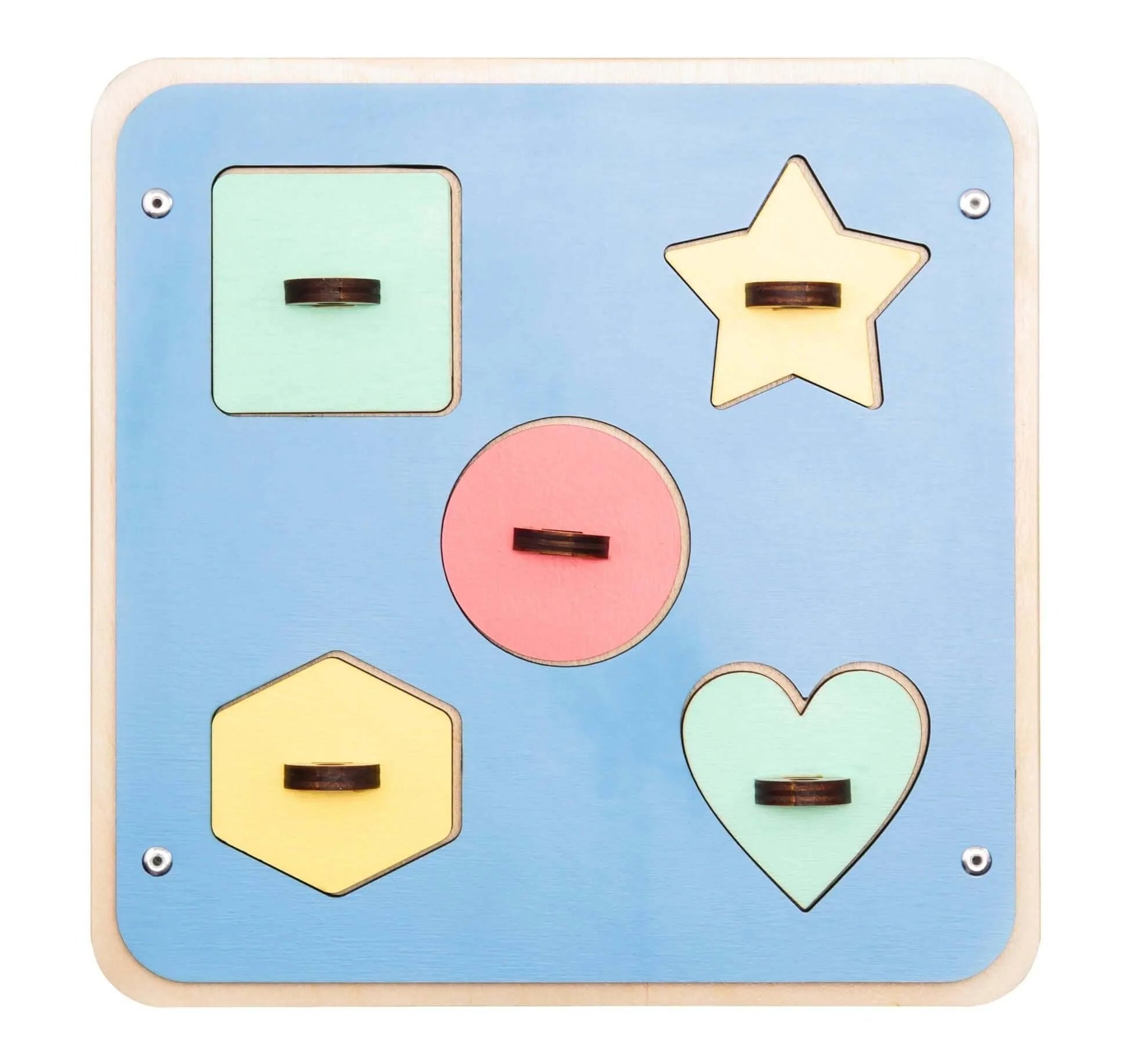 Coffre - fort - busy Board montessori, Bois Natura, 12 mois - BusyKids - myplayground