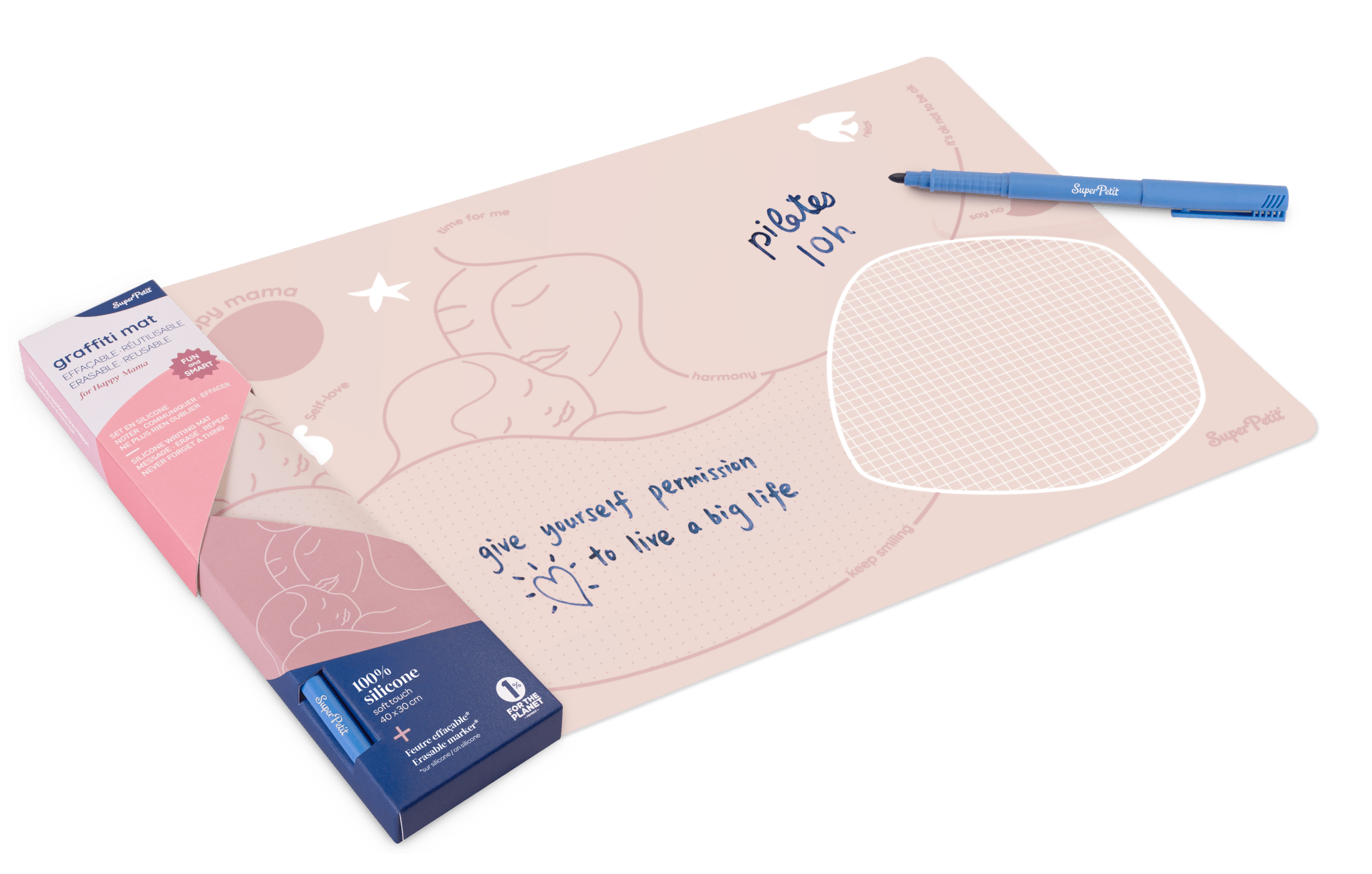HAPPY MAMA GRAFFITI MAT ** IDEE ORIGINALE NOEL** by SuperPetit