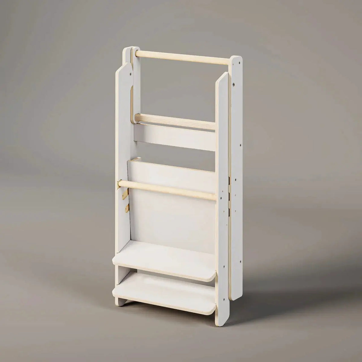 Tour d'observation montessori Pliable - bois brut (non verni), 18 à 24 mois -BusyKids by BusyKids